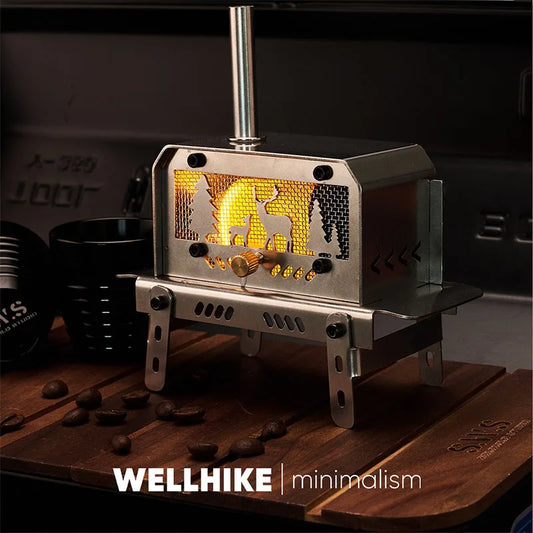 TrailHearth Mini Wood Stove – Portable Candle & Incense Burner