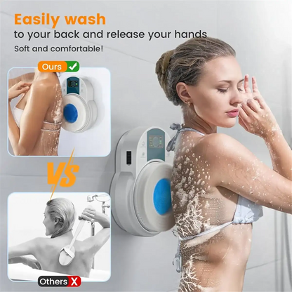 SmartScrub Pro – Wall-Mounted Back & Body Shower Cleaner