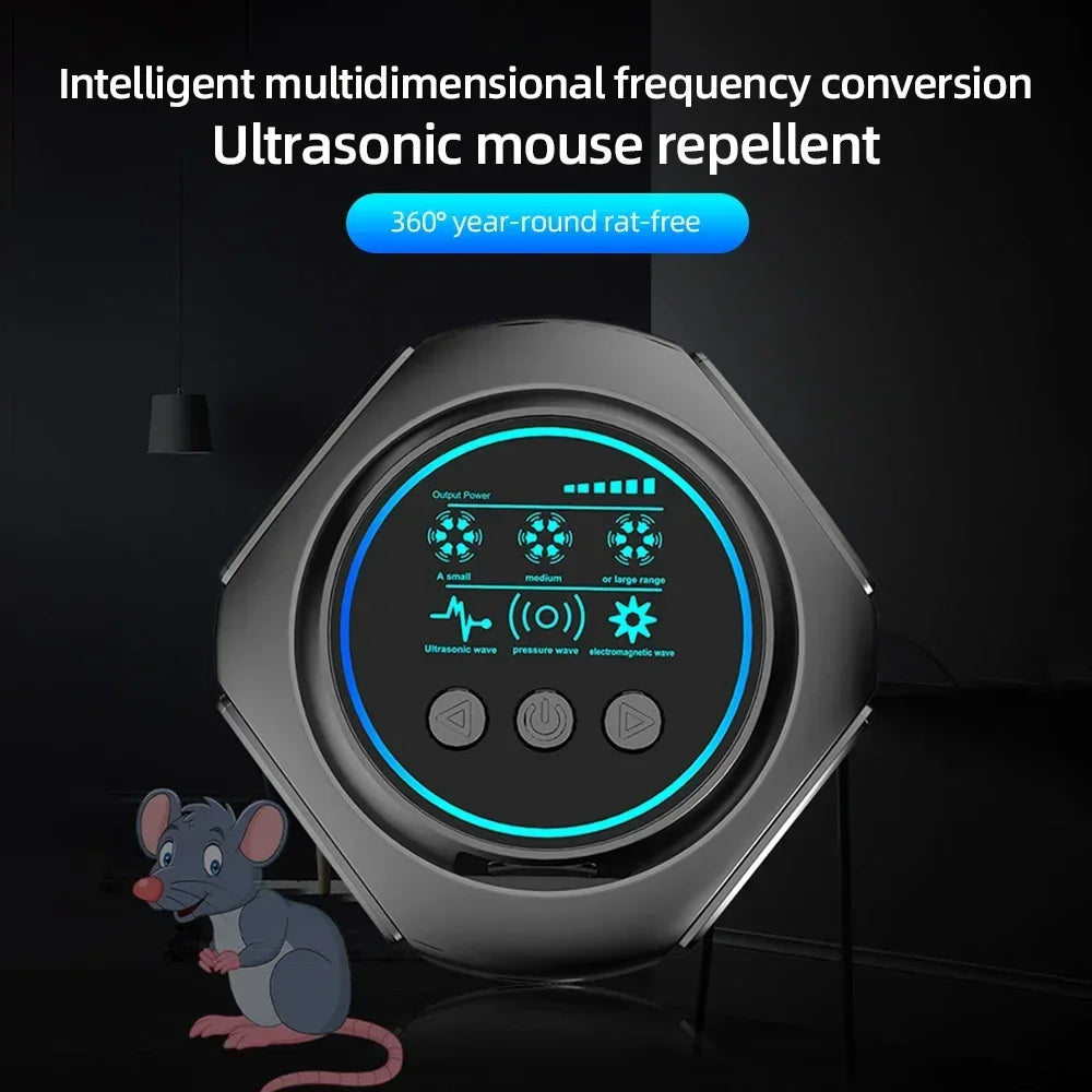 PestGuard 360 – Ultrasonic Rodent & Insect Repeller