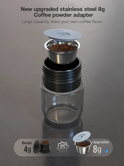 BrewGo Elite – Portable Espresso Maker for Car & Home