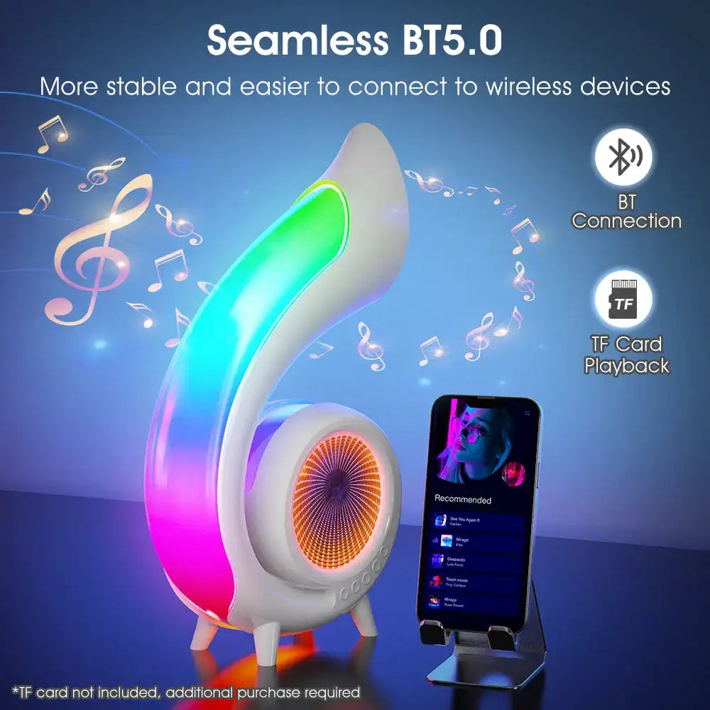 GlowSync 360 – Intelligent Mirror Speaker System