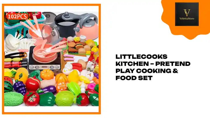 LittleCooks Kitchen &ndash; Pretend Play Cooking &amp; Food Set by@Outfy