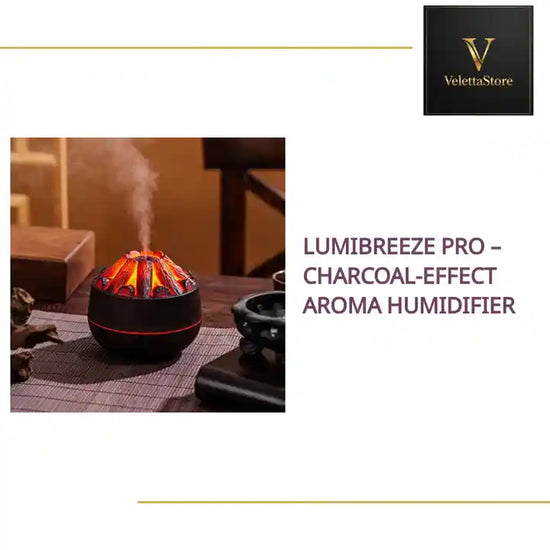 LumiBreeze Pro &ndash; Charcoal-Effect Aroma Humidifier by@Outfy
