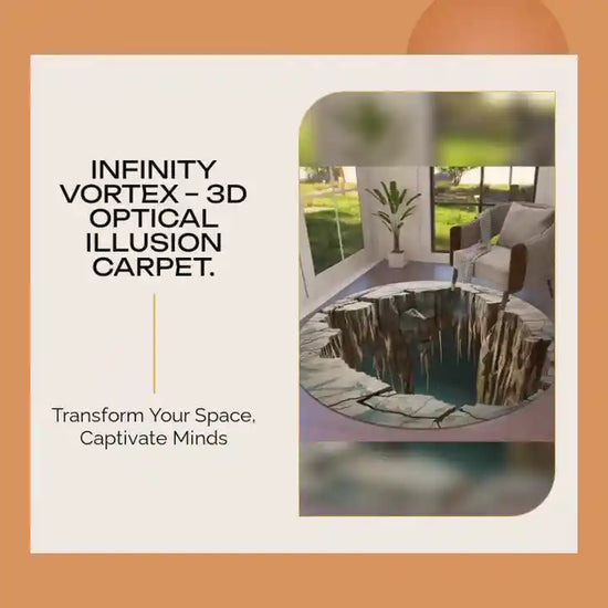 Infinity Vortex &ndash; 3D Optical Illusion Carpet. by@Outfy