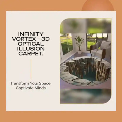 Infinity Vortex &ndash; 3D Optical Illusion Carpet. by@Outfy