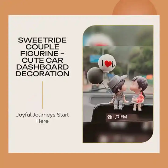 SweetRide Couple Figurine &ndash; Cute Car Dashboard Decoration by@Outfy