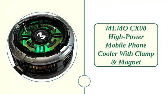 MEMO CX08 High-Power Mobile Phone Cooler with Clamp &amp; Magnet by@Outfy