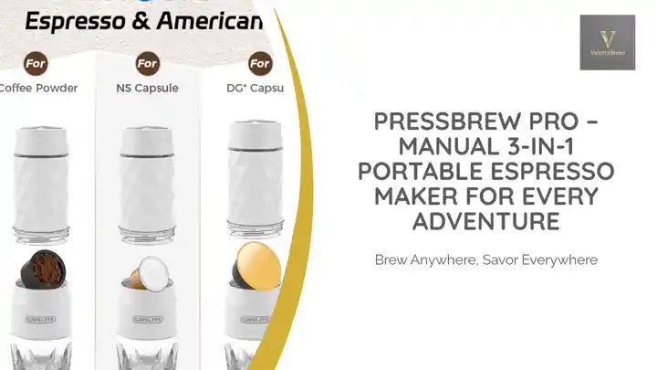 PressBrew Pro &ndash; Manual 3-in-1 Portable Espresso Maker for Every Adventure by@Outfy
