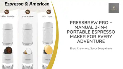 PressBrew Pro &ndash; Manual 3-in-1 Portable Espresso Maker for Every Adventure by@Outfy