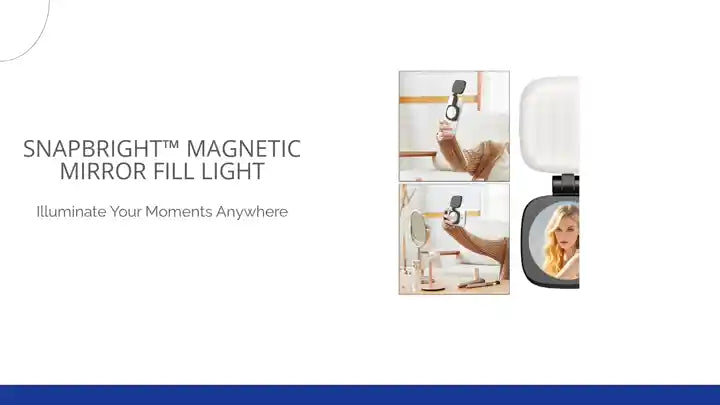 SnapBright&trade; Magnetic Mirror Fill Light by@Outfy