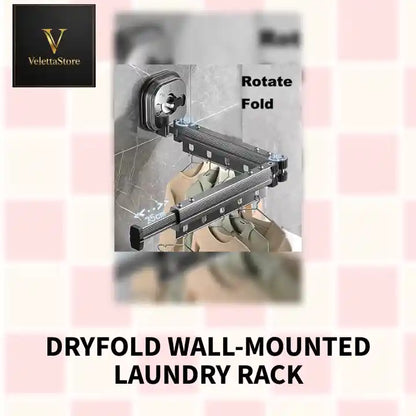 DryFold Wall-Mounted Laundry Rack by@Outfy