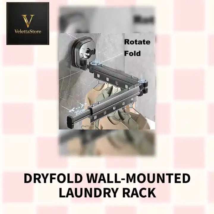 DryFold Wall-Mounted Laundry Rack by@Outfy