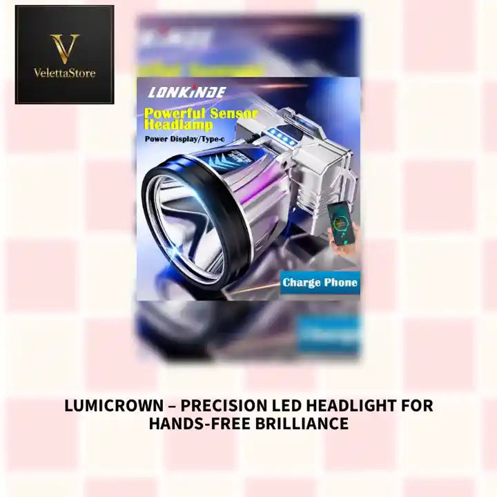 LumiCrown &ndash; Precision LED Headlight for Hands-Free Brilliance by@Outfy