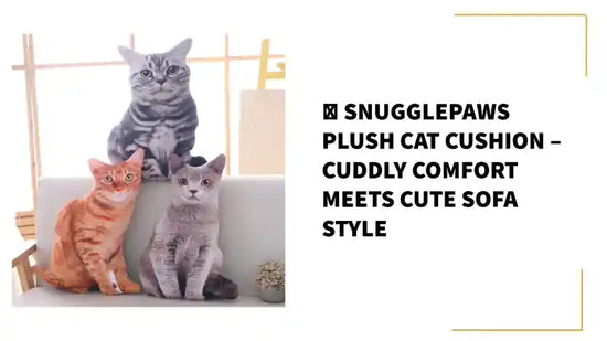 🐱 SnugglePaws Plush Cat Cushion &ndash; Cuddly Comfort Meets Cute Sofa Style by@Outfy