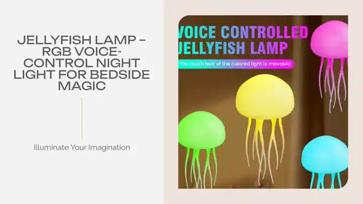 Jellyfish Lamp &ndash; RGB Voice-Control Night Light for Bedside Magic by@Outfy
