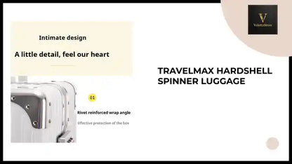 TravelMax Hardshell Spinner Luggage by@Outfy