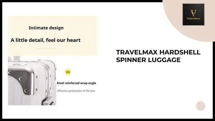 TravelMax Hardshell Spinner Luggage by@Outfy