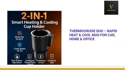 ThermoCruise Duo &ndash; Rapid Heat &amp; Cool Mug for Car, Home &amp; Office by@Outfy
