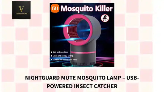 NightGuard Mute Mosquito Lamp &ndash; USB-Powered Insect Catcher by@Outfy