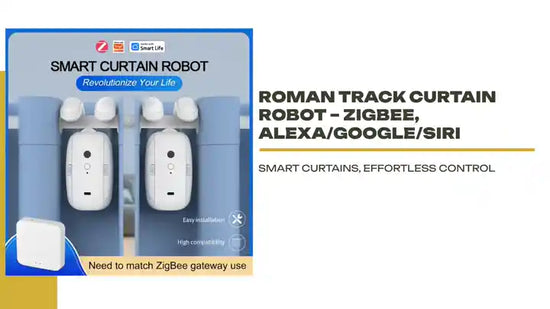 Roman Track Curtain Robot &ndash; Zigbee, Alexa/Google/Siri by@Outfy