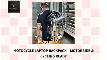 MotoCycle Laptop Backpack &ndash; Motorbike &amp; Cycling Ready by@Outfy