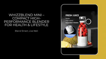 WhizzBlend Mini &ndash; Compact High-Performance Blender for Health &amp; Lifestyle by@Outfy