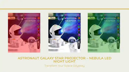 Astronaut Galaxy Star Projector &ndash; Nebula LED Night Light by@Outfy