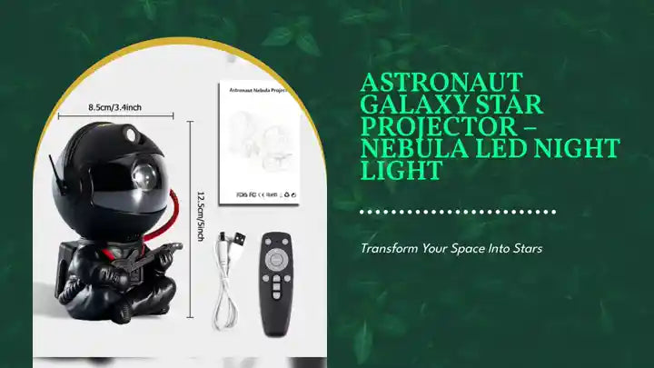 Astronaut Galaxy Star Projector &ndash; Nebula LED Night Light by@Outfy
