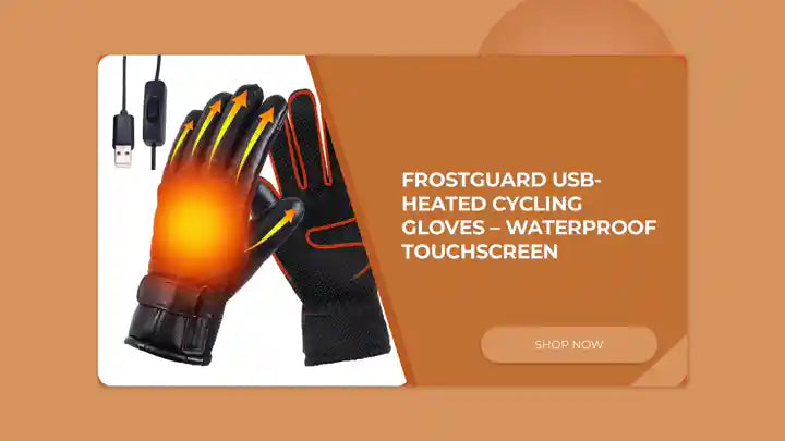 FrostGuard USB-Heated Cycling Gloves &ndash; Waterproof Touchscreen by@Outfy