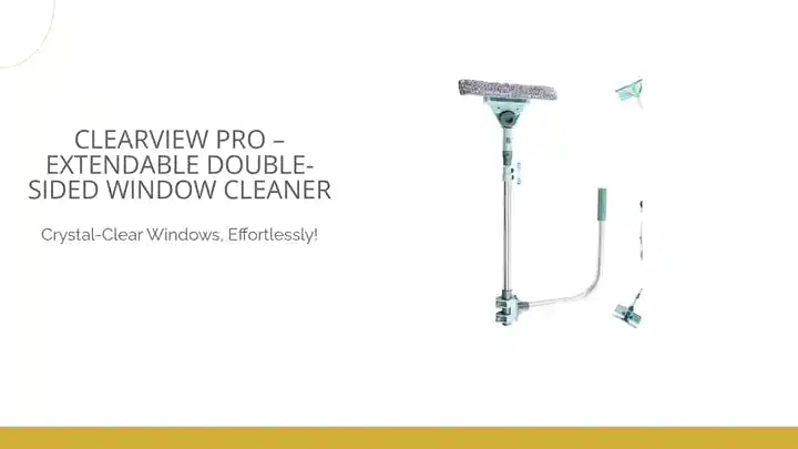 ClearView Pro &ndash; Extendable Double-Sided Window Cleaner by@Outfy