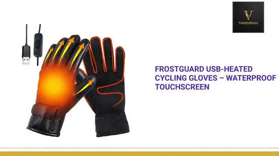 FrostGuard USB-Heated Cycling Gloves &ndash; Waterproof Touchscreen by@Outfy