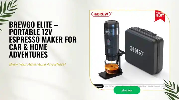 BrewGo Elite &ndash; Portable 12V Espresso Maker for Car &amp; Home Adventures by@Outfy