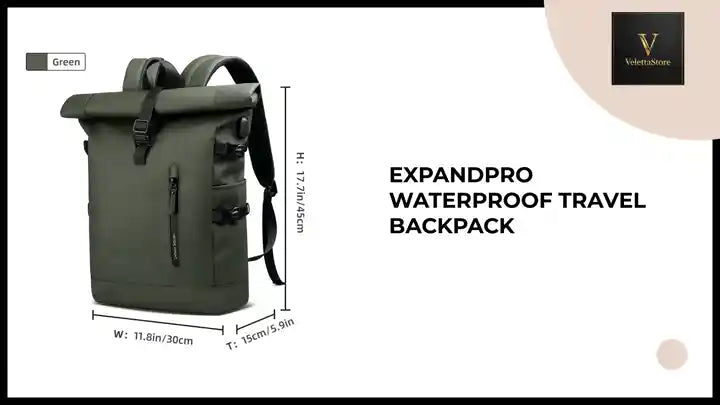 ExpandPro Waterproof Travel Backpack by@Outfy