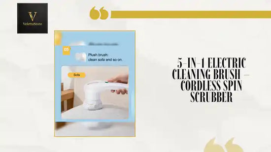 5-in-1 Electric Cleaning Brush &ndash; Cordless Spin Scrubber by@Outfy