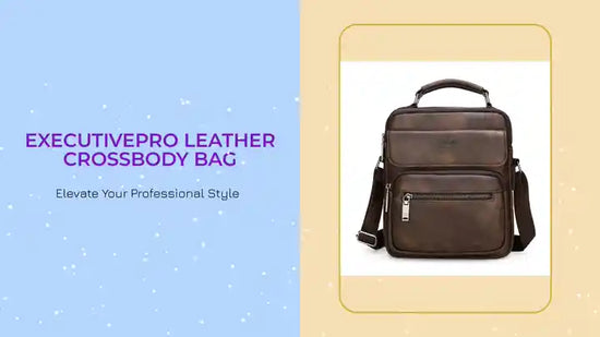 ExecutivePro Leather Crossbody Bag by@Outfy