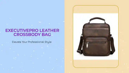 ExecutivePro Leather Crossbody Bag by@Outfy