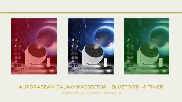 AuroraBeam Galaxy Projector &ndash; Bluetooth &amp; Timer by@Outfy
